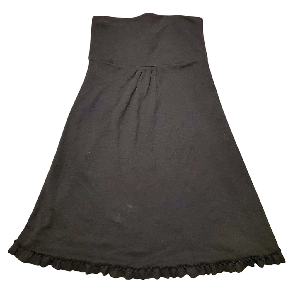 J Crew Babydoll Dress 100% Wool Y2K Strapless Soft Ruffle Whimsigoth Fairy Goth